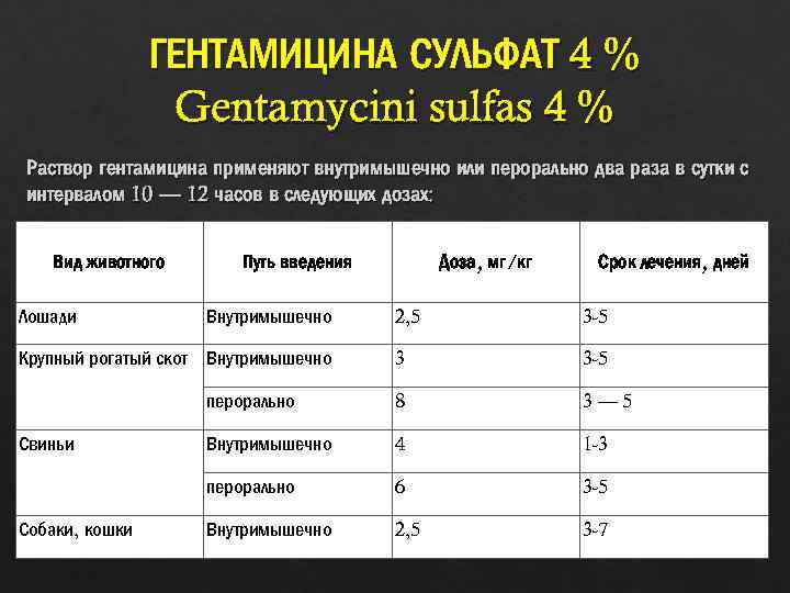 Гентамицин для кошек | инструкция по применению гентамицина у кошек