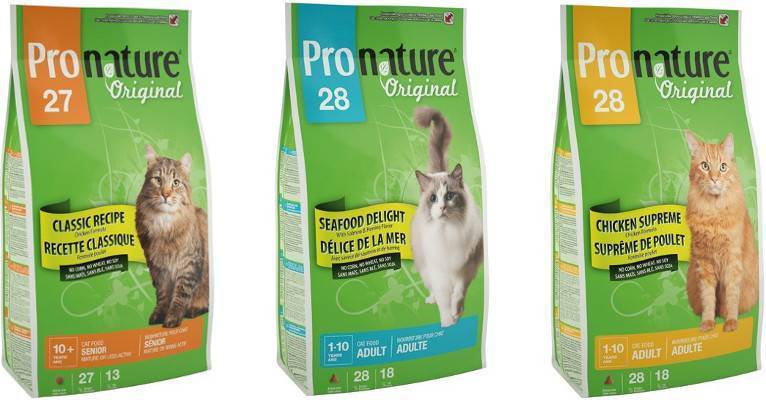 Pronature корм для кошек: 5 популярных видов, отзывы