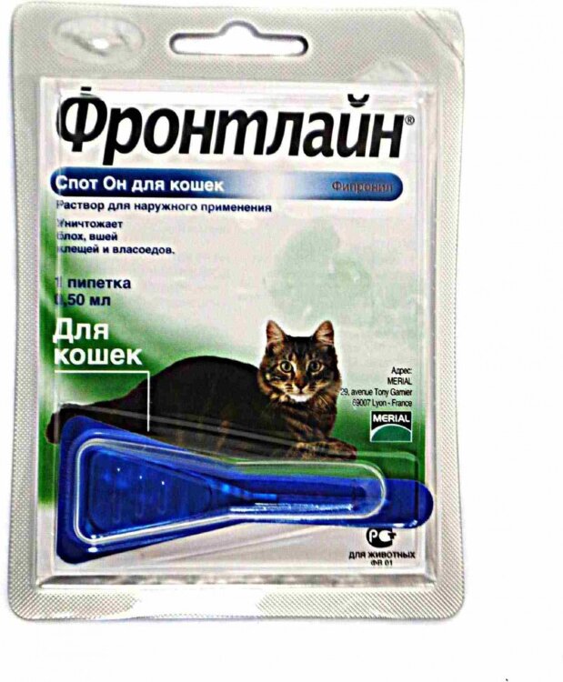 Фронтлайн для кошек и котят: инструкция по применению, отзывы