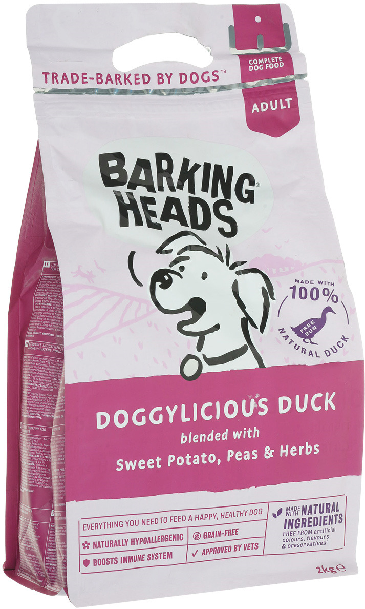 Barking heads: корм для собак и щенков, сухой и консервы