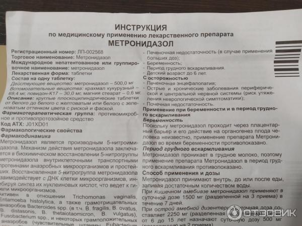 Метронидазол для кошек