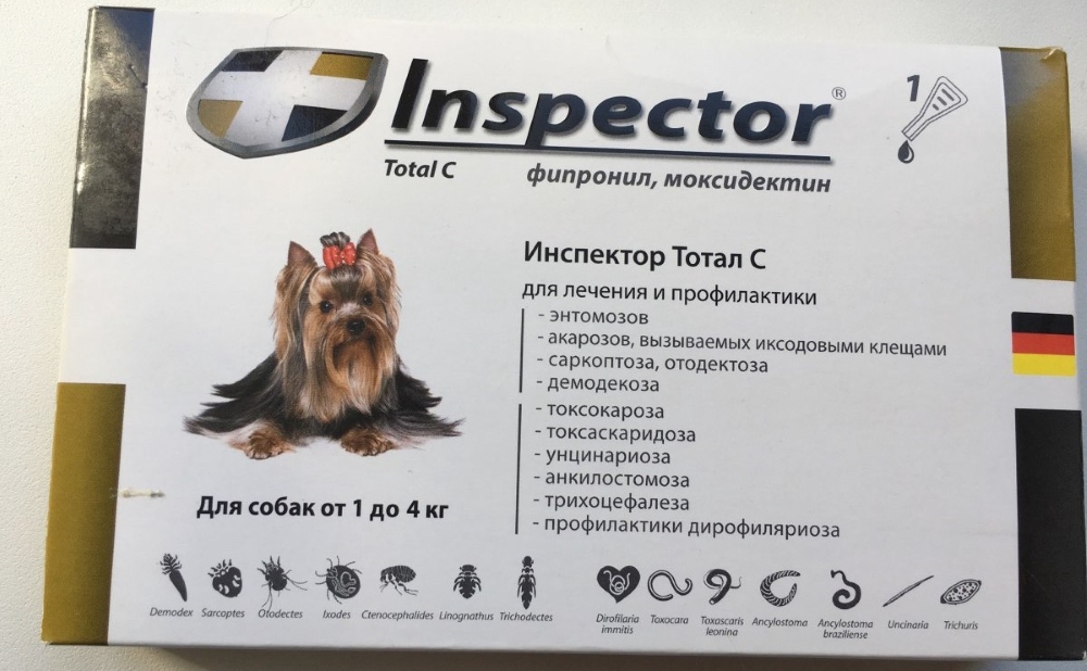 Капли инспектор для собак инструкция применения для кошек и собак