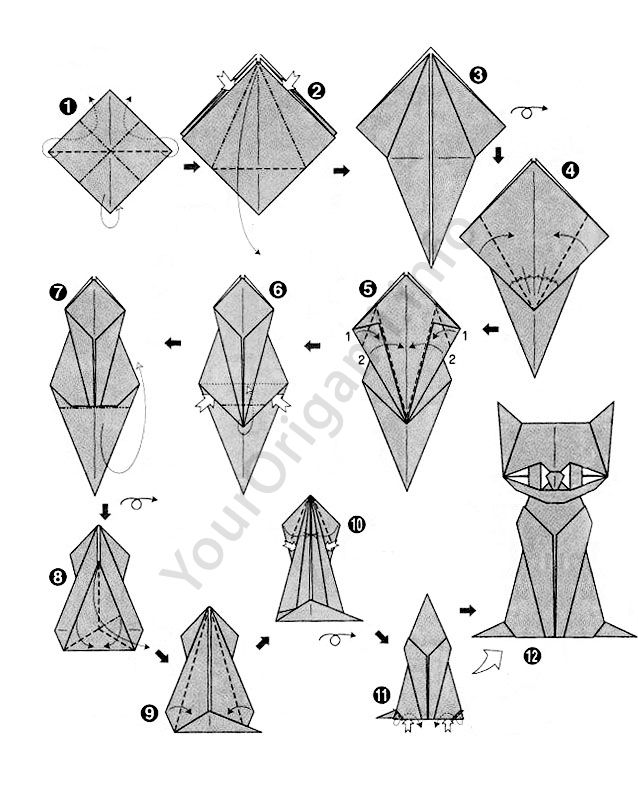 Оригами из бумаги сложные схемы объемные