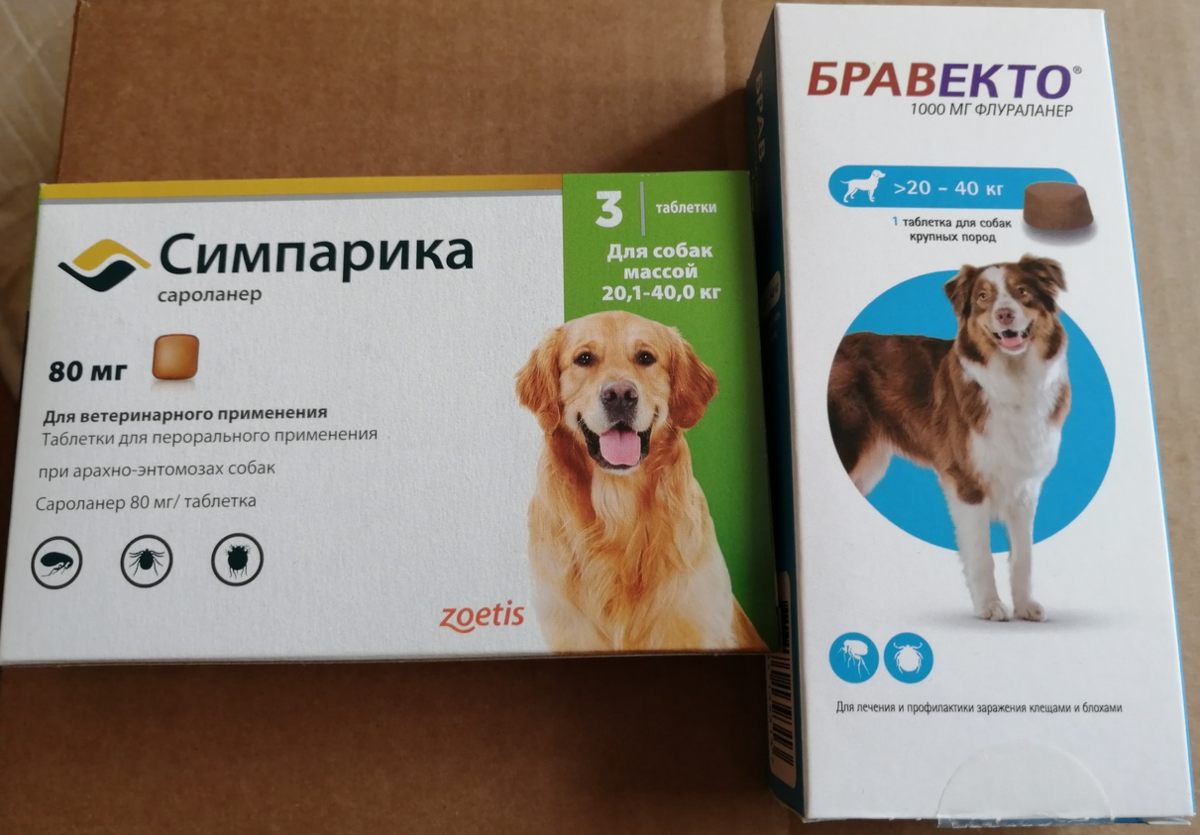 Таблетки против клещей для собак