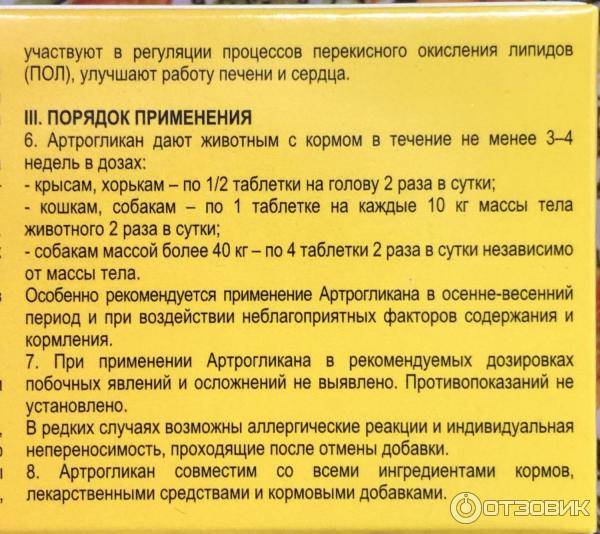 Артрогликан для кошек: инструкция по применению, отзывы