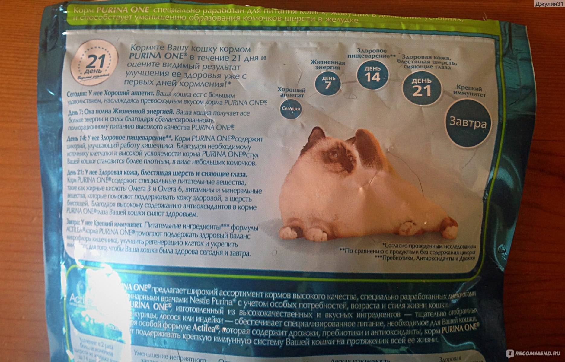 Обзор кормов для кошек purina pro plan и purina one
