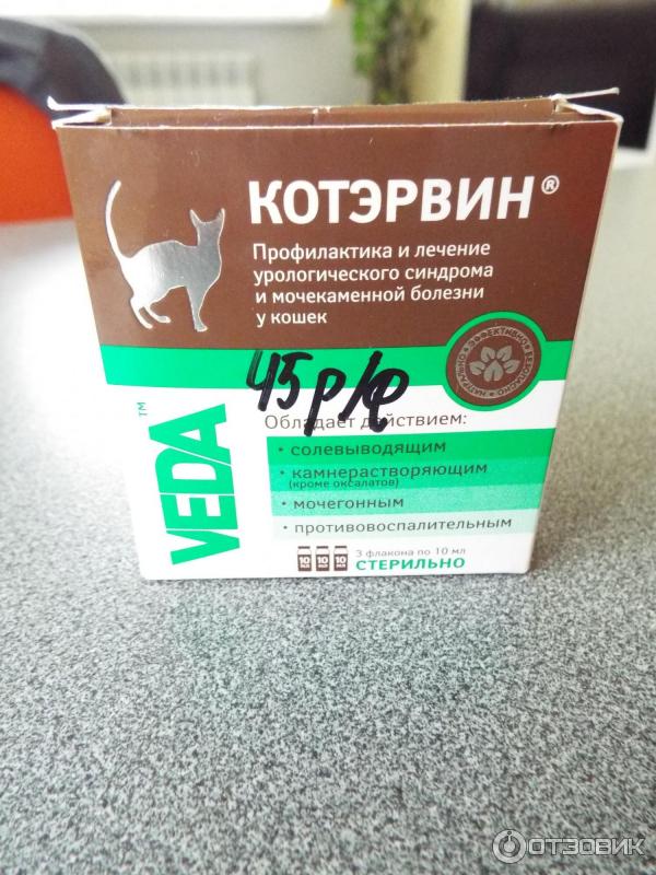 Капли котэрвин: инструкция по применению, противопоказания к использованию для кошек, аналоги