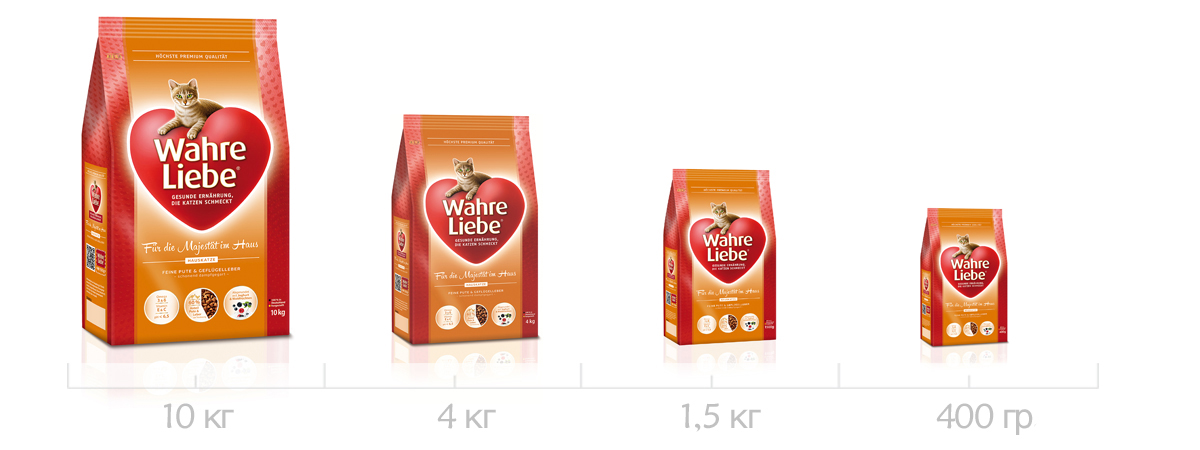 Корм для кошек wahre liebe adult cat mollige
