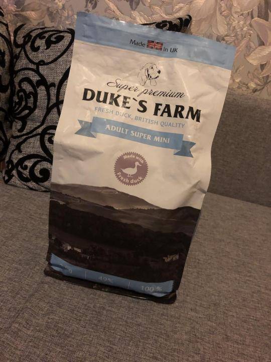 Обзор английского корма для собак dukes farm