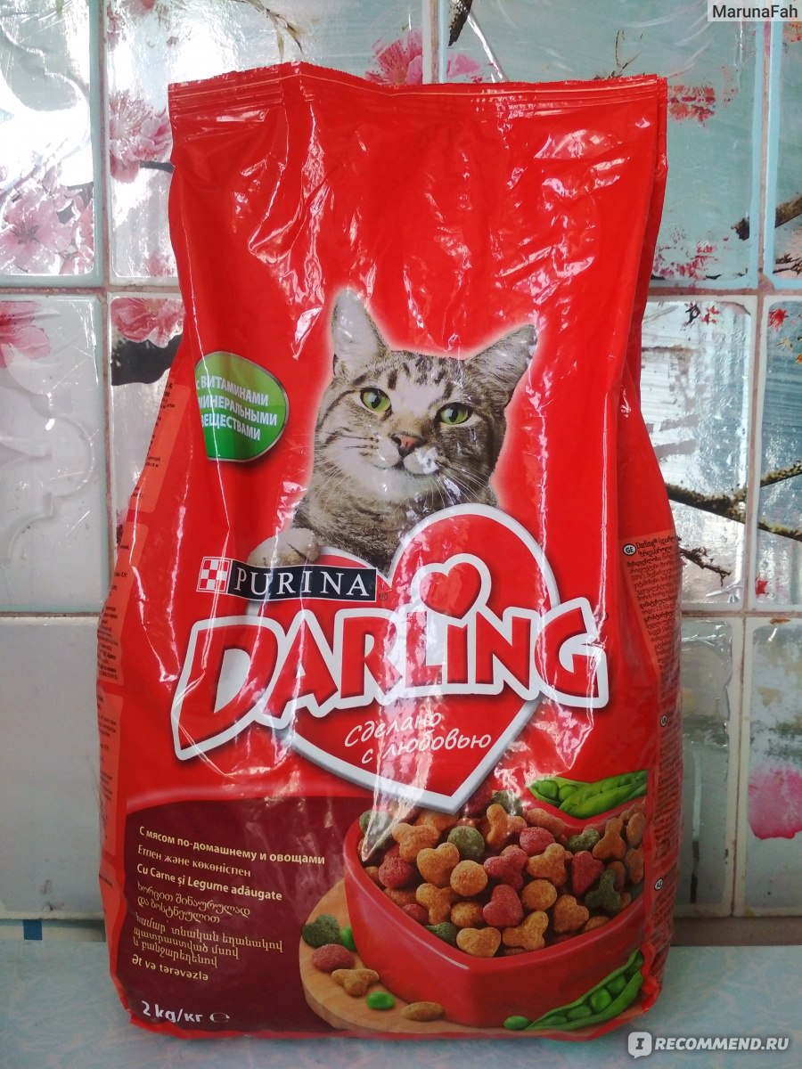 Обзор корма для кошек darling