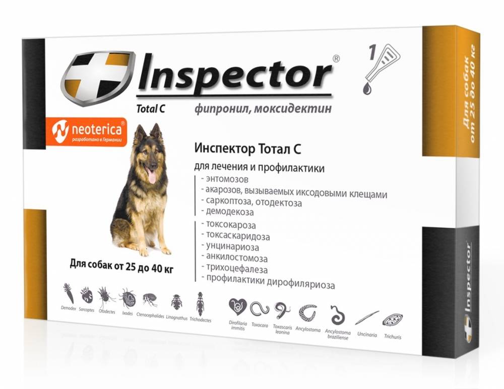 Инструкция по применению препарата инспектор для собак