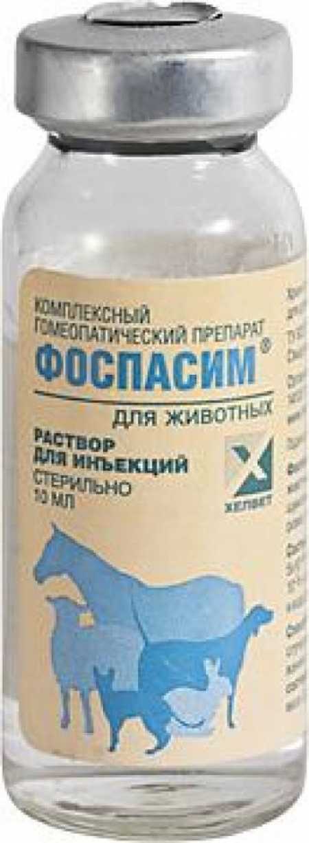 Фоспасим для кошек: показания, действие, инструкция по применению