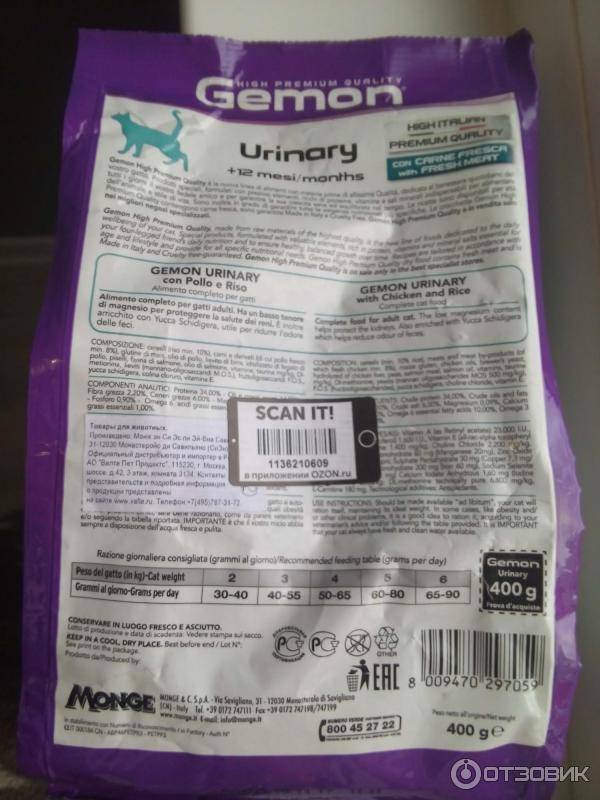 Подробная характеристика кормов gemon для кормления котенка и взрослой кошки